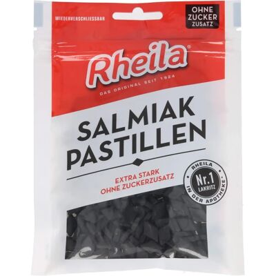 Rheila Salmiak Pastillen - Zuckerfrei Rheila Salmiak Pastillen - Zuckerfrei