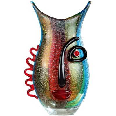 Gilde Vista Handmade Multicolor Glass Vase - Modern Decor Gilde Vista Handmade Multicolor Glass Vase - Modern Decor