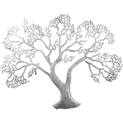 Relievo da parete albero argento GILDE - Decorazione muro 78x62cm Relievo da parete albero argento GILDE - Decorazione muro 78x62cm