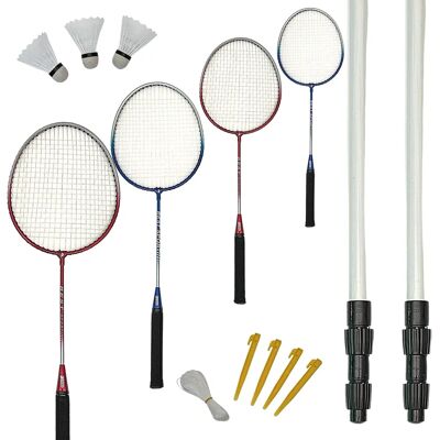 Best Sporting - Badmintonset - 5-in-1 - MET Net, Rackets, Badmintonballen en Tas Best Sporting - Badmintonset - 5-in-1 - MET Net, Rackets, Badmintonballen en Tas
