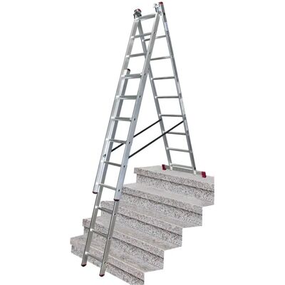 KRAUSE Vielzweckleiter Corda - Aluminium, 90cm x 530cm, silber KRAUSE Vielzweckleiter Corda - Aluminium, 90cm x 530cm, silber