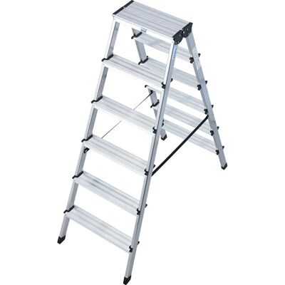 KRAUSE Aluminiumleiter Monto Dopplo 2x6 Stufen 141cm - Leiter KRAUSE Aluminiumleiter Monto Dopplo 2x6 Stufen 141cm - Leiter