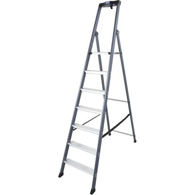 KRAUSE SePro S Aluminium Stehleiter - 7 Stufen, 3,5m Arbeitshöhe KRAUSE SePro S Aluminium Stehleiter - 7 Stufen, 3,5m Arbeitshöhe
