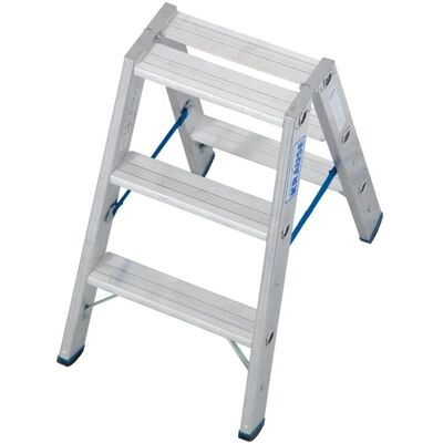 KRAUSE Drabina Podwójna Aluminiowa - Maksymalna wysokość 2,25m KRAUSE Drabina Podwójna Aluminiowa - Maksymalna wysokość 2,25m