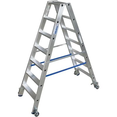 KRAUSE Stufen-Doppelleiter STABILO - 14 Stufen, Aluminium KRAUSE Stufen-Doppelleiter STABILO - 14 Stufen, Aluminium