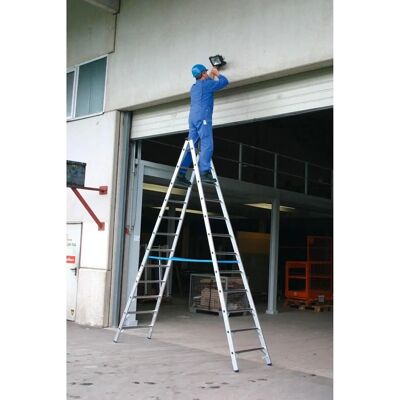 KRAUSE Stabilo Aluminium Doppelleiter - 24 Sprossen, Silber KRAUSE Stabilo Aluminium Doppelleiter - 24 Sprossen, Silber