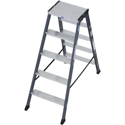 KRAUSE Aluminiumleiter - 2x5 Stufen - Arbeitshöhe 263 cm - Leiter KRAUSE Aluminiumleiter - 2x5 Stufen - Arbeitshöhe 263 cm - Leiter