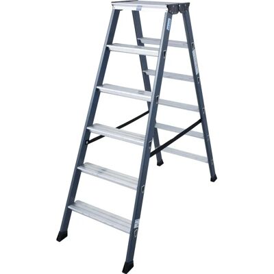 KRAUSE SePro D Aluminium-Leiter - 2x6 Stufen, 285cm Arbeitshöhe KRAUSE SePro D Aluminium-Leiter - 2x6 Stufen, 285cm Arbeitshöhe