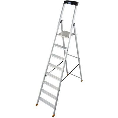 KRAUSE Solido Aluminium Stehleiter - 8 Stufen, 255cm Höhe KRAUSE Solido Aluminium Stehleiter - 8 Stufen, 255cm Höhe