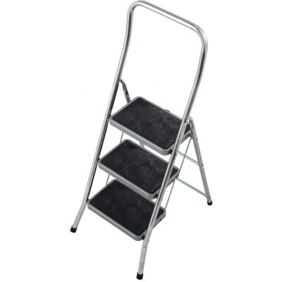 Krause Toppy XL Aluminium-Leiter - 3 Stufen - 150kg Max Krause Toppy XL Aluminium-Leiter - 3 Stufen - 150kg Max