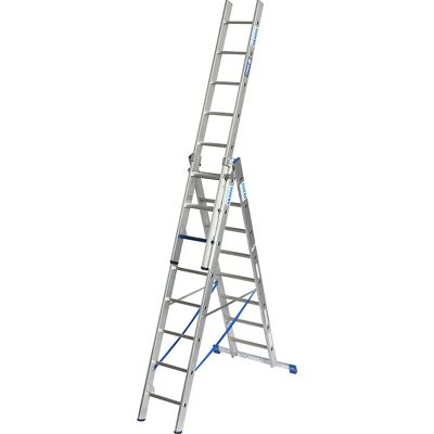 KRAUSE Mehrzweckleiter - 3 Abschnitte, Aluminium, TRBS 2121-2 KRAUSE Mehrzweckleiter - 3 Abschnitte, Aluminium, TRBS 2121-2