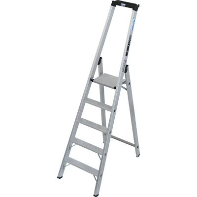 Scala a doppio montante KRAUSE pesante - 5 gradini larghi D - Altezza di lavoro 3.2m Scala a doppio montante KRAUSE pesante - 5 gradini larghi D - Altezza di lavoro 3.2m
