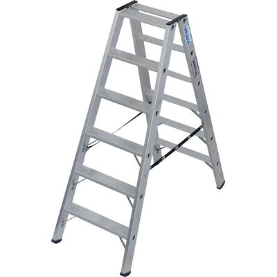 Kaiserkraft Schwere Doppellleiter - Aluminium, 2,95m, 225kg Kaiserkraft Schwere Doppellleiter - Aluminium, 2,95m, 225kg