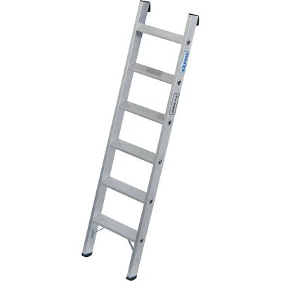KRAUSE Escalera de mano pesada de aluminio - 6 peldaños - DIN EN 131 KRAUSE Escalera de mano pesada de aluminio - 6 peldaños - DIN EN 131