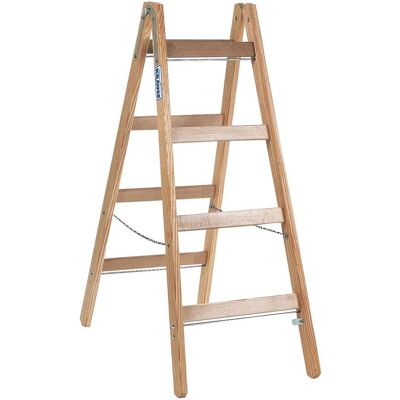 KRAUSE Stehleiter STABILO natur 2x 4 Sprossen - Stehleiter KRAUSE Stehleiter STABILO natur 2x 4 Sprossen - Stehleiter