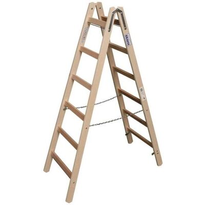 Krause KRAU 170088 Holz Sprossen Stehleiter 2x6 Sprossen - Leiter Krause KRAU 170088 Holz Sprossen Stehleiter 2x6 Sprossen - Leiter