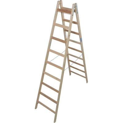 Krause KRAU 170118 Escalera de Pie en Madera 2x9 Peldaños - Escalera - Publicité Krause KRAU 170118 Escalera de Pie en Madera 2x9 Peldaños - Escalera - Publicité