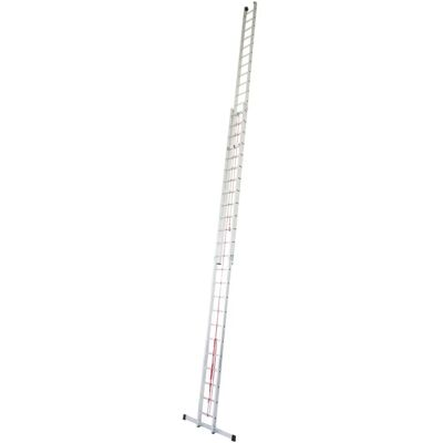 Krause 800725 Aluminiumleiter - Zweiteilig, 2x24 Sprossen - SafetyCap Krause 800725 Aluminiumleiter - Zweiteilig, 2x24 Sprossen - SafetyCap