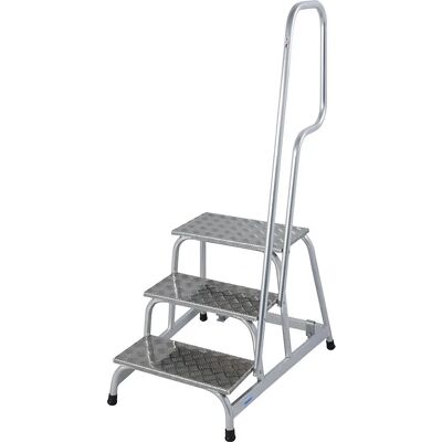 KRAUSE Stabilo mobile Montageleiter - Blau, 3 Stufen KRAUSE Stabilo mobile Montageleiter - Blau, 3 Stufen