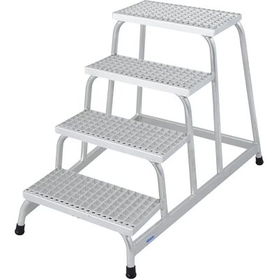 KRAUSE Aluminiumleiter 4 Stufen, H: 114 cm - Leiter KRAUSE Aluminiumleiter 4 Stufen, H: 114 cm - Leiter