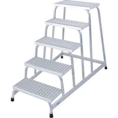 KRAUSE Aluminium Leiter 5 Stufen - Höhe 140cm KRAUSE Aluminium Leiter 5 Stufen - Höhe 140cm