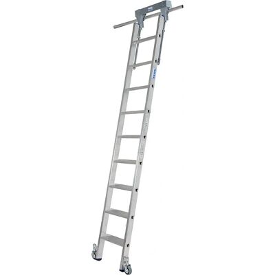 KRAUSE Aluminiumregal-Leiter mit 9 Stufen - Regalsystem Zubehör KRAUSE Aluminiumregal-Leiter mit 9 Stufen - Regalsystem Zubehör