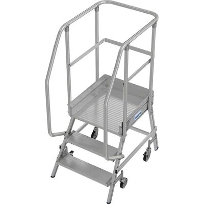 KRAUSE Alu-Leiter mit Plattform - Escalera con tarima KRAUSE Alu-Leiter mit Plattform - Escalera con tarima