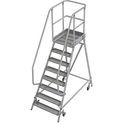 Kaiserkraft Aluminium Plattformleiter - Antirutsch R13 - 8 Stufen - 1,95m Plattform - Anlegeleiter Kaiserkraft Aluminium Plattformleiter - Antirutsch R13 - 8 Stufen - 1,95m Plattform - Anlegeleiter