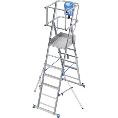 KRAUSE Teleskopleiter mit ClickMatic, 5-9 Sprossen KRAUSE Teleskopleiter mit ClickMatic, 5-9 Sprossen