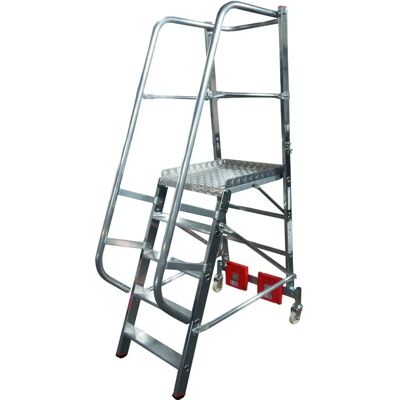 KRAUSE Stabilo Vario Kompakt Aluminiumleiter für enge Gänge - Gerüsttreppe KRAUSE Stabilo Vario Kompakt Aluminiumleiter für enge Gänge - Gerüsttreppe
