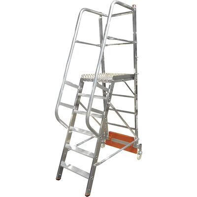 KRAUSE STABILO Vario kompakt - Aluminium-Doppstufenleiter für enge Flure - 6 Stufen KRAUSE STABILO Vario kompakt - Aluminium-Doppstufenleiter für enge Flure - 6 Stufen