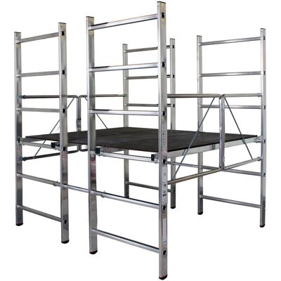 KRAUSE CORDA Großflächiges Plattformgerüst - 162cm x 162cm - Aluminium KRAUSE CORDA Großflächiges Plattformgerüst - 162cm x 162cm - Aluminium