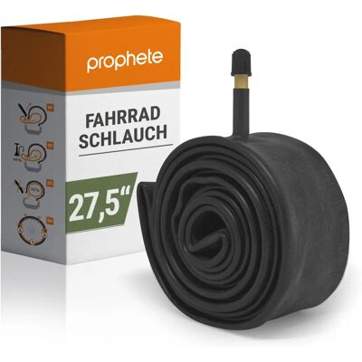 PROPHETE fiets binnenband - 27,5 inch, 48 mm diameter, autoventiel - Zwart PROPHETE fiets binnenband - 27,5 inch, 48 mm diameter, autoventiel - Zwart