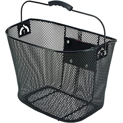 Panier de vélo PROPHETE noir - Grille avec support E-BIKE Panier de vélo PROPHETE noir - Grille avec support E-BIKE