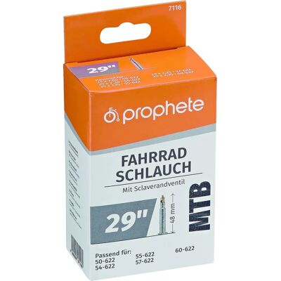 Chambre à air Prophète 48 mm Noire 29 Pouces Valve Sclaverand Chambre à air Prophète 48 mm Noire 29 Pouces Valve Sclaverand