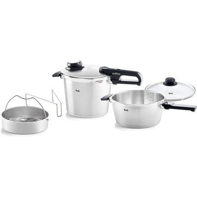 Fissler Vitavit Premium - Argenté - Ensemble de cocotte-minute - Publicité Fissler Vitavit Premium - Argenté - Ensemble de cocotte-minute - Publicité