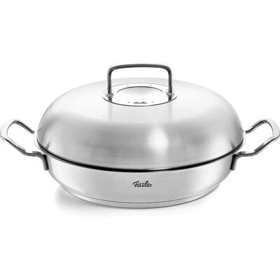 Poêle de Service Fissler 28cm Argent - Ustensiles polyvalents pour toutes recettes Poêle de Service Fissler 28cm Argent - Ustensiles polyvalents pour toutes recettes