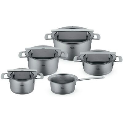 Fissler Phi Collection Set di Pentole - Acciaio Inox 18/10 Fissler Phi Collection Set di Pentole - Acciaio Inox 18/10