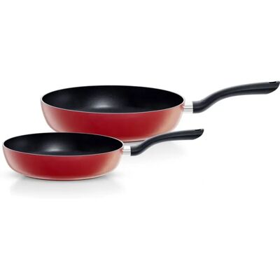 FISSLER Cenit Red Juego - 2 Sartenes Antiadherentes 24/28cm FISSLER Cenit Red Juego - 2 Sartenes Antiadherentes 24/28cm