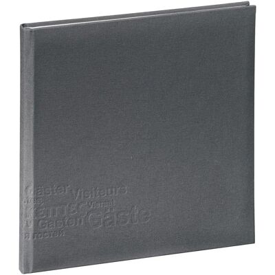 Pagna Gästebuch 24,5x24,5cm 180 Seiten Grau Pagna Gästebuch 24,5x24,5cm 180 Seiten Grau