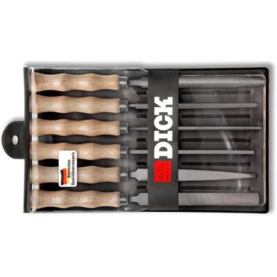 Dick 11871020 Juego de Herramientas - 6 Piezas, 100 mm, Negro, Mango Ergonómico Dick 11871020 Juego de Herramientas - 6 Piezas, 100 mm, Negro, Mango Ergonómico