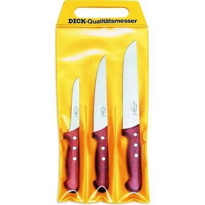 F. Dick - Messer Set 3-teilig - Couteau à désosser 13 cm - Knife Set - Publicité F. Dick - Messer Set 3-teilig - Couteau à désosser 13 cm - Knife Set - Publicité