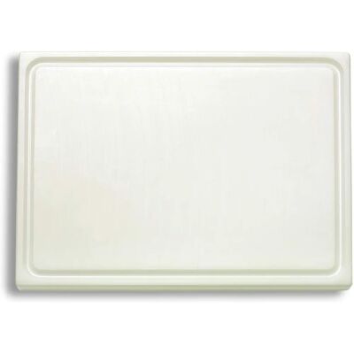 Planche à découper en plastique blanc F. DICK - Double face, Rainure à jus - 26,5x32,5 cm Planche à découper en plastique blanc F. DICK - Double face, Rainure à jus - 26,5x32,5 cm