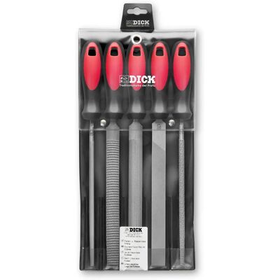 Dick 5 pcs File/Rasp Set - 200mm - Wood/Metal/Steel Dick 5 pcs File/Rasp Set - 200mm - Wood/Metal/Steel