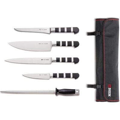 Set di Coltelli da Cucina Dick 1905 - Acciaio Inox, Custodia in Pelle Set di Coltelli da Cucina Dick 1905 - Acciaio Inox, Custodia in Pelle