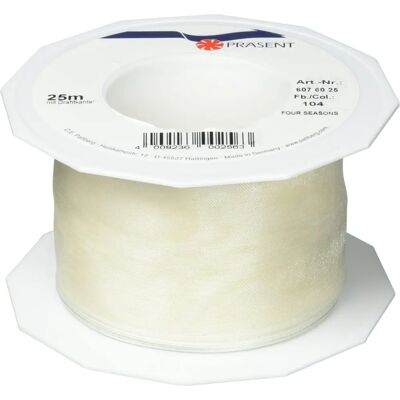 C.E. Pattberg Four Seasons Creme Decorative Ribbon - Decorative Ribbon C.E. Pattberg Four Seasons Creme Decorative Ribbon - Decorative Ribbon