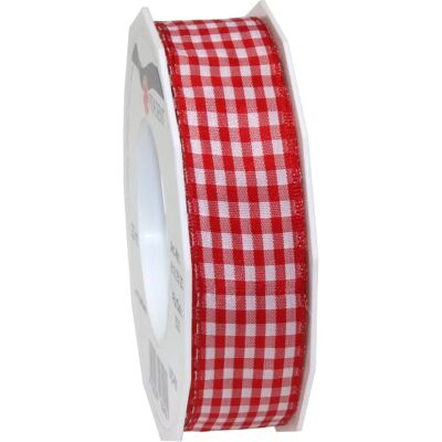 PRÄSENT Ruban Cadeau Vichy Rouge/Blanc - Emballage Cadeaux PRÄSENT Ruban Cadeau Vichy Rouge/Blanc - Emballage Cadeaux