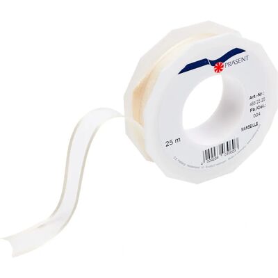 C.E. Pattberg Gmbh - Co. Kg Marseille Ruban en Organza Crème - 25mm x 25m C.E. Pattberg Gmbh - Co. Kg Marseille Ruban en Organza Crème - 25mm x 25m