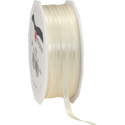 C.E. Pattberg Satin crème - Ruban satin 6mm x 50m - Cadeau & Décoration C.E. Pattberg Satin crème - Ruban satin 6mm x 50m - Cadeau & Décoration