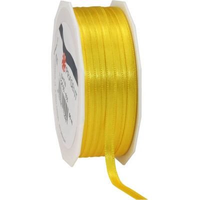 Ruban satiné jaune C.E. Pattberg - 50 m pour emballage & décoration Ruban satiné jaune C.E. Pattberg - 50 m pour emballage & décoration